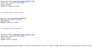 angela box email exchange with randy wallace fox 26