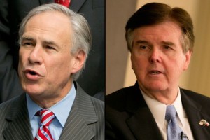 Texas Gov. Greg Abbott and Lt. Gov. Dan Patrick